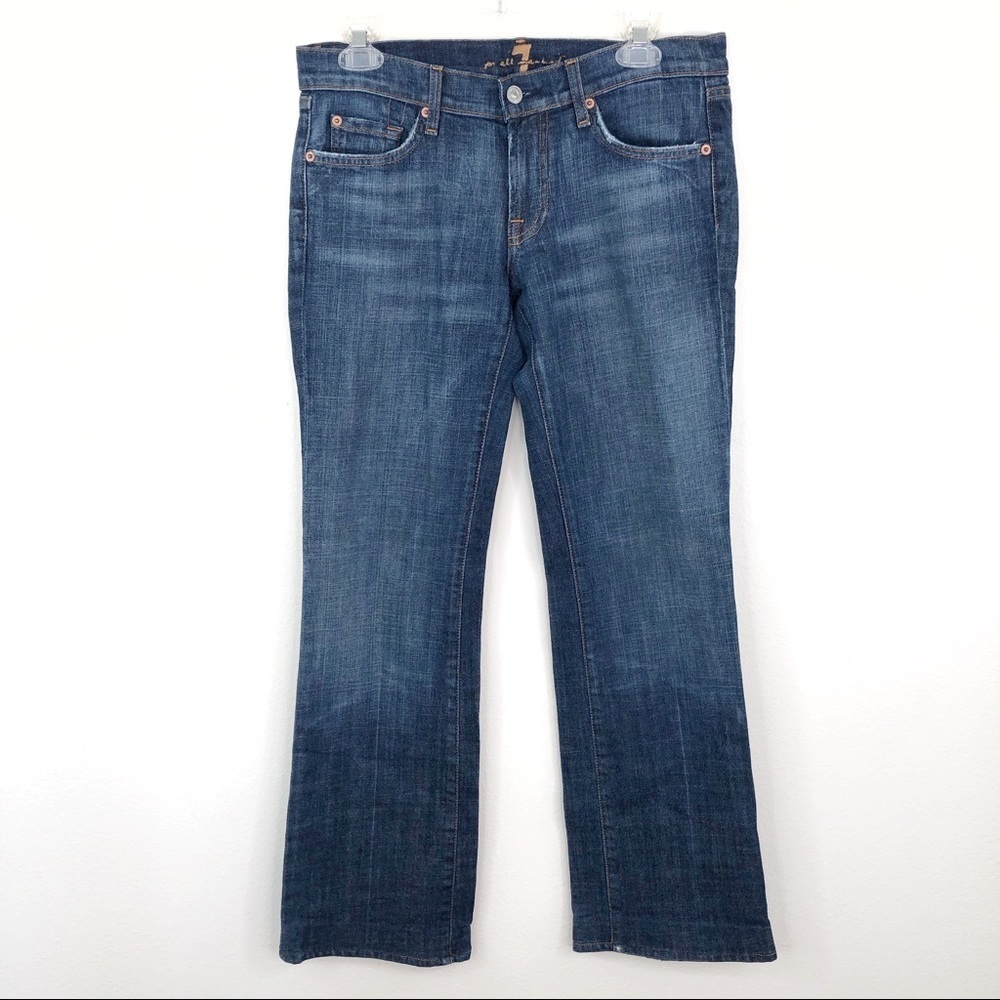 7 for all Mankind Bootcut Jean Embellished Pockets - Picture 2 of 6